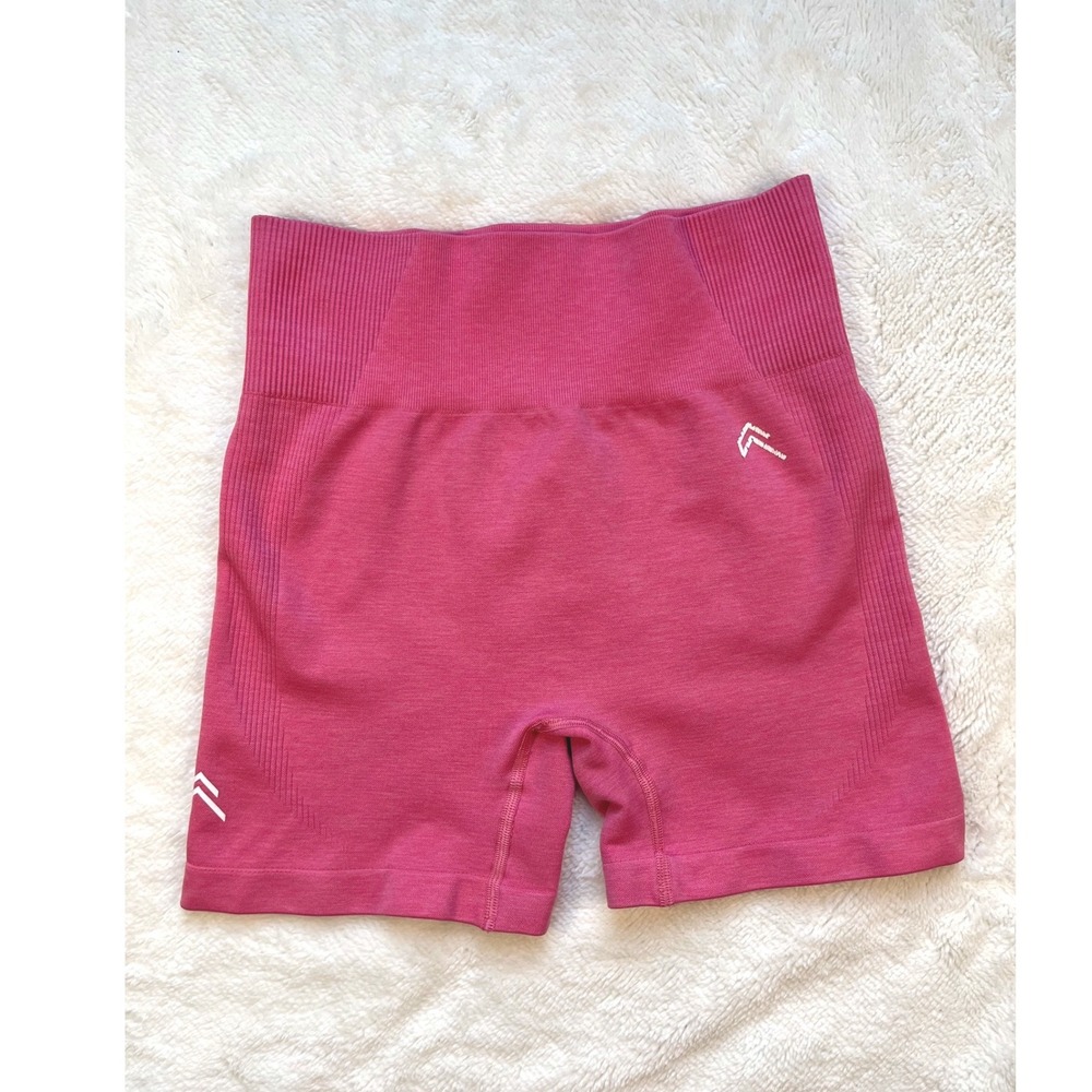 Oner Active Compression Shorts Women Pink High Waisted-Small